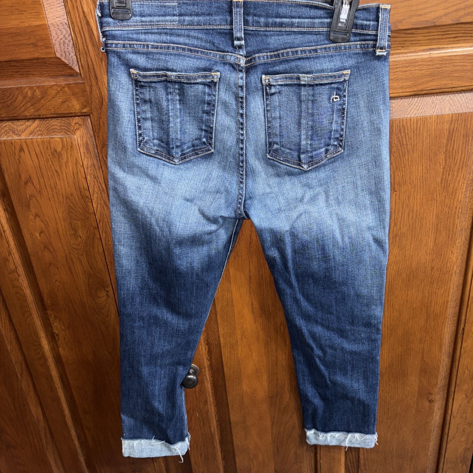 Rag & Bone Rag & Bone Jeans Womens 25 Preston Raw Hem Blue Skinny Size 25" / US 0 / IT 36 - 4 Thumbnail