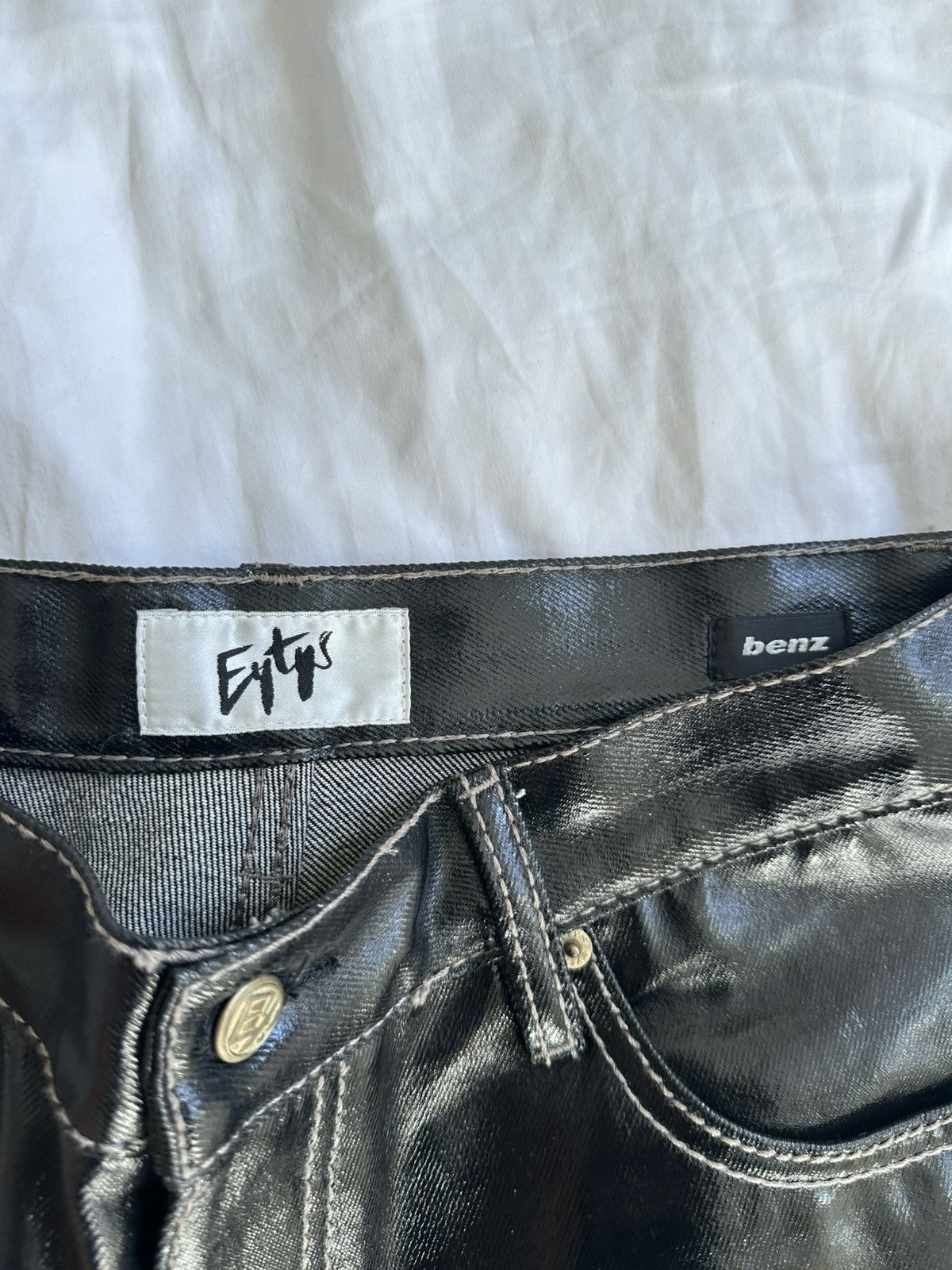 Eytys EYTYS Benz Jeans in Waxed Denim Size US 34 / EU 50 - 4 Thumbnail