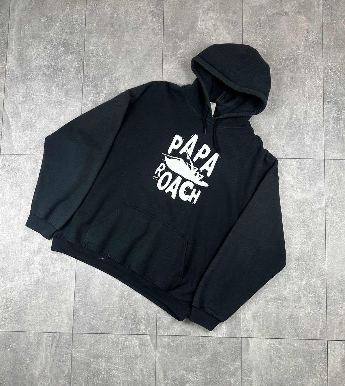 Gildan Papa-Roach mens Band Rock Vintage Retro Blanc Hoodie Size US XL / EU 56 / 4 - 2 Thumbnail