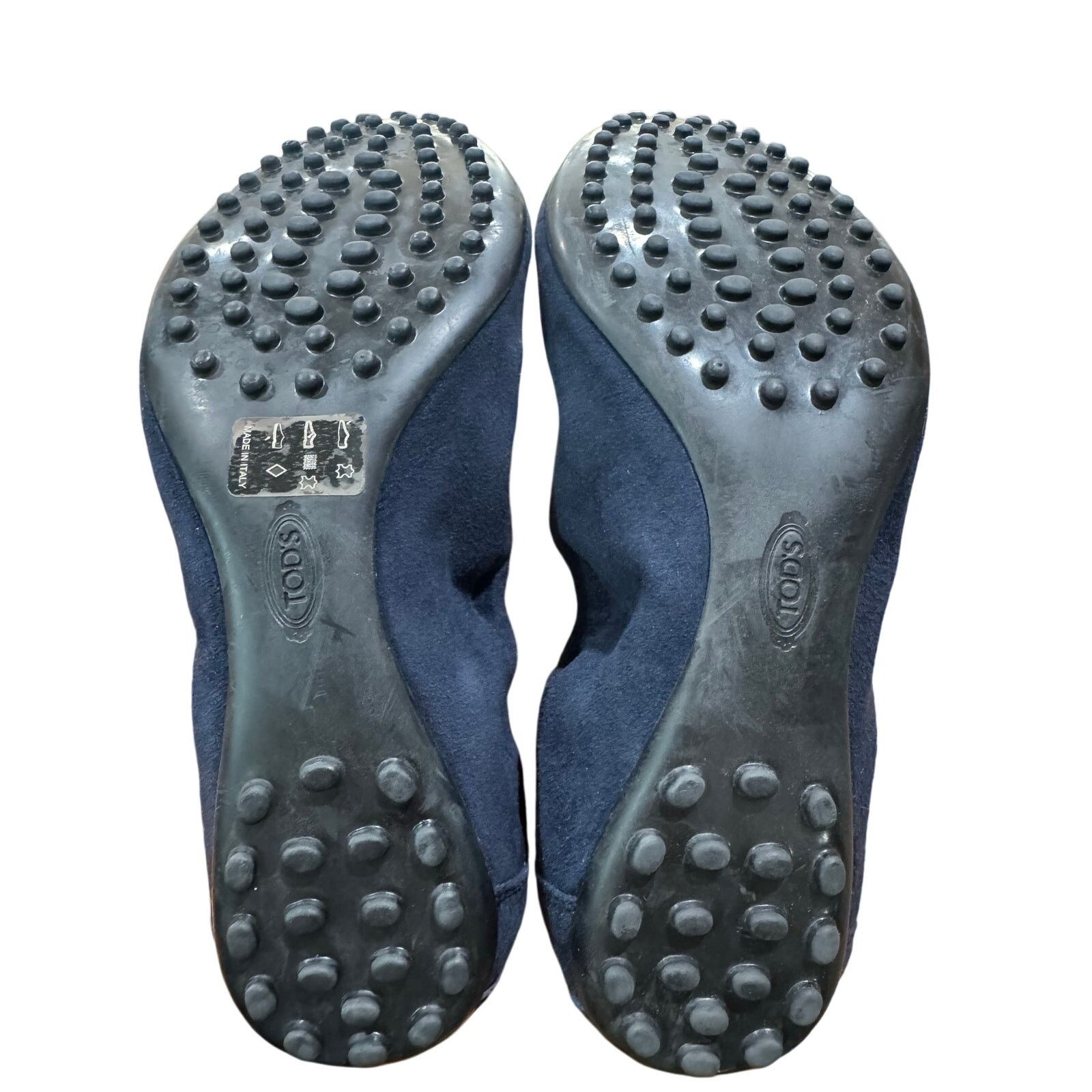 Tod's Tods Blue Suede Ballerina Dee Laccetto Ballet flats sz. 38 Size US 8 / IT 38 - 8 Thumbnail