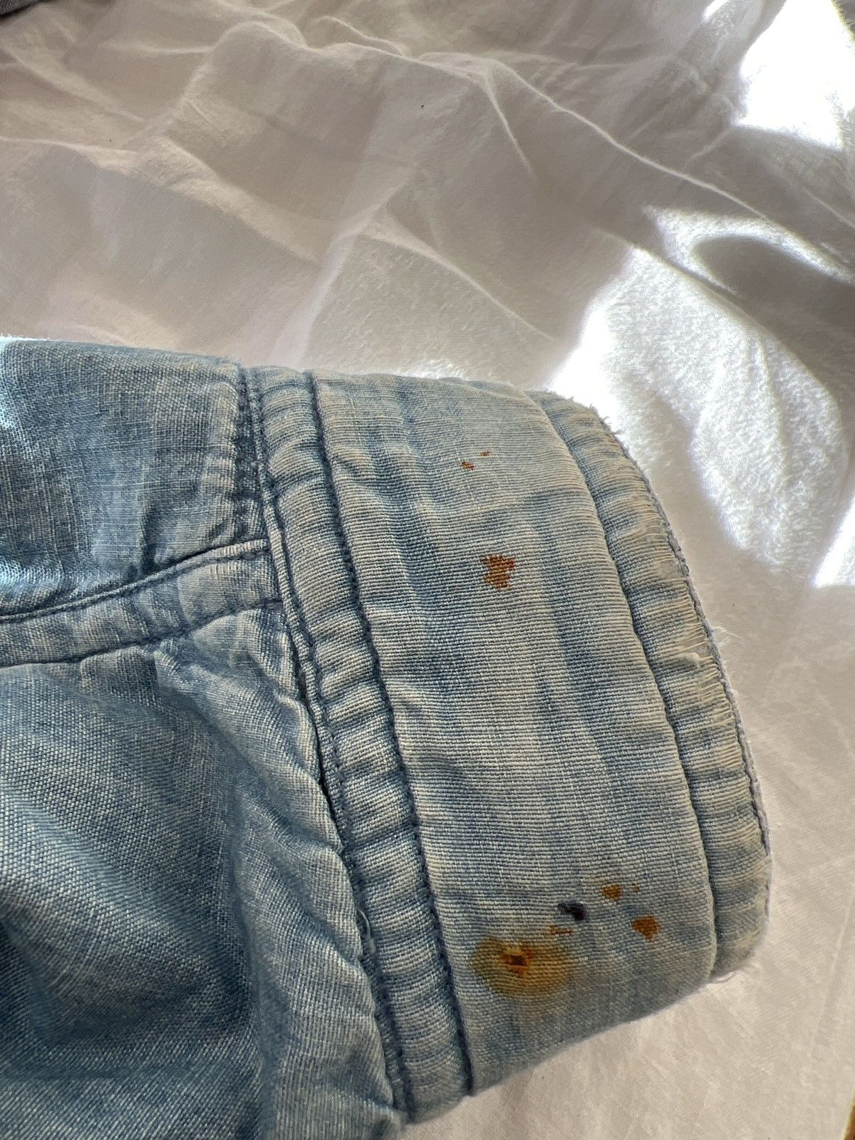 Issey Miyake × Tsumori Chisato Reversible MA-1 Distressed Bomber Baggy Denim Jacket Size US L / EU 52-54 / 3 - 18 Thumbnail