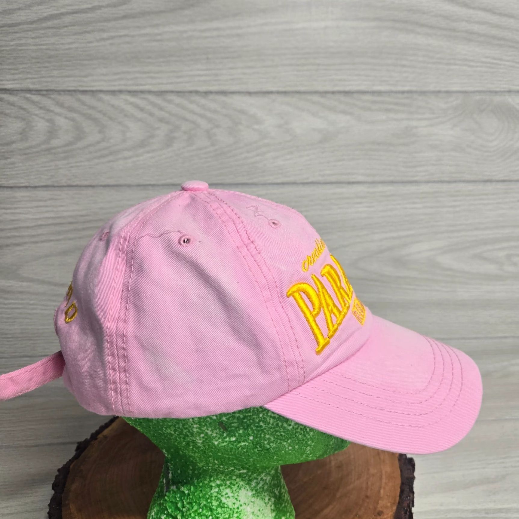 Paradise Paradise Pink Adjustable Strapback Baseball Cap Hat Men One Size Pink Adjustable Hat Outdoors Beach Size ONE SIZE - 3 Thumbnail