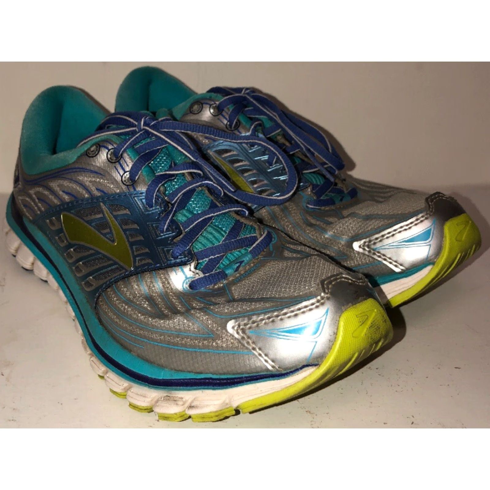 Brooks Brooks Glycerin 14 Women Running Shoes Silver Blue SIZE 10.5 Womens Running Shoes Size ONE SIZE - 2 Thumbnail