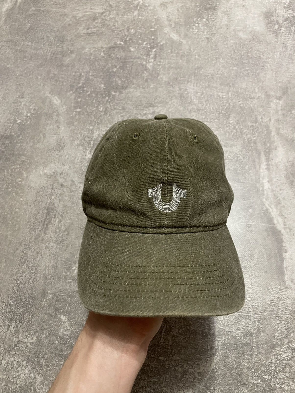 True Religion × Vintage Vintage True Religion Distressed Cap Hat Size ONE SIZE - 2 Thumbnail