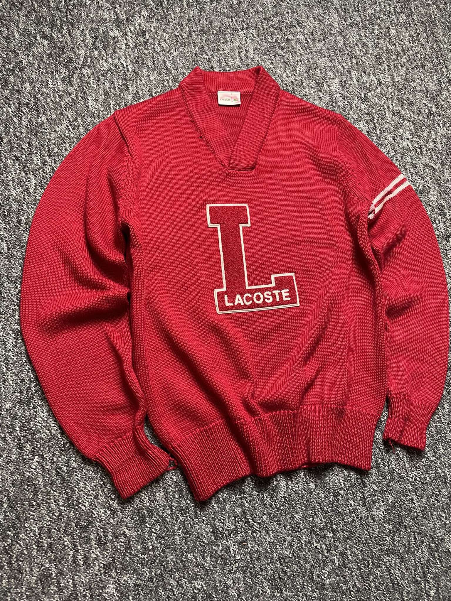 Lacoste × Vintage Vintage retro Sweater classic Lacoste Logo drip y2k 5/M Size US M / EU 48-50 / 2 - 2 Thumbnail