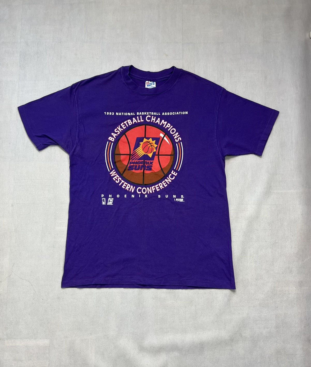 Hanes × NBA × Vintage Tshirt NBA Suns Phoenix Basketball Champions 1993 Vintage Size US XL / EU 56 / 4 - 2 Thumbnail