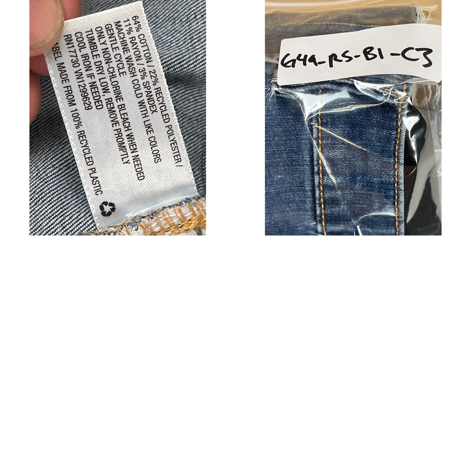 Vintage Knox Rose Jeans Womens 8 Bootcut Denim Distressed Mid Rise Raw Hem Stretch Blue 5-Pocket Design Mens Womens Girls Boys? Size 30" / US 8 / IT 44 - 8 Thumbnail