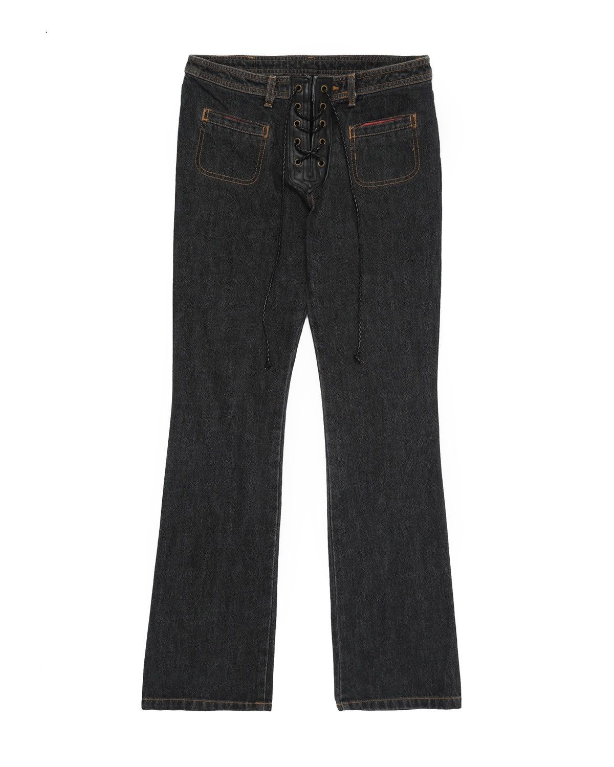 TORNADO MART:LEOPARD FLARED DENIM – ANOMALIE WORLD