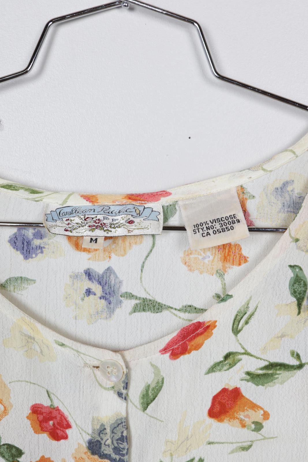 Other 00's Caribbean Pacific Floral Graphic Blouse Size M / US 6-8 / IT 42-44 - 5 Thumbnail