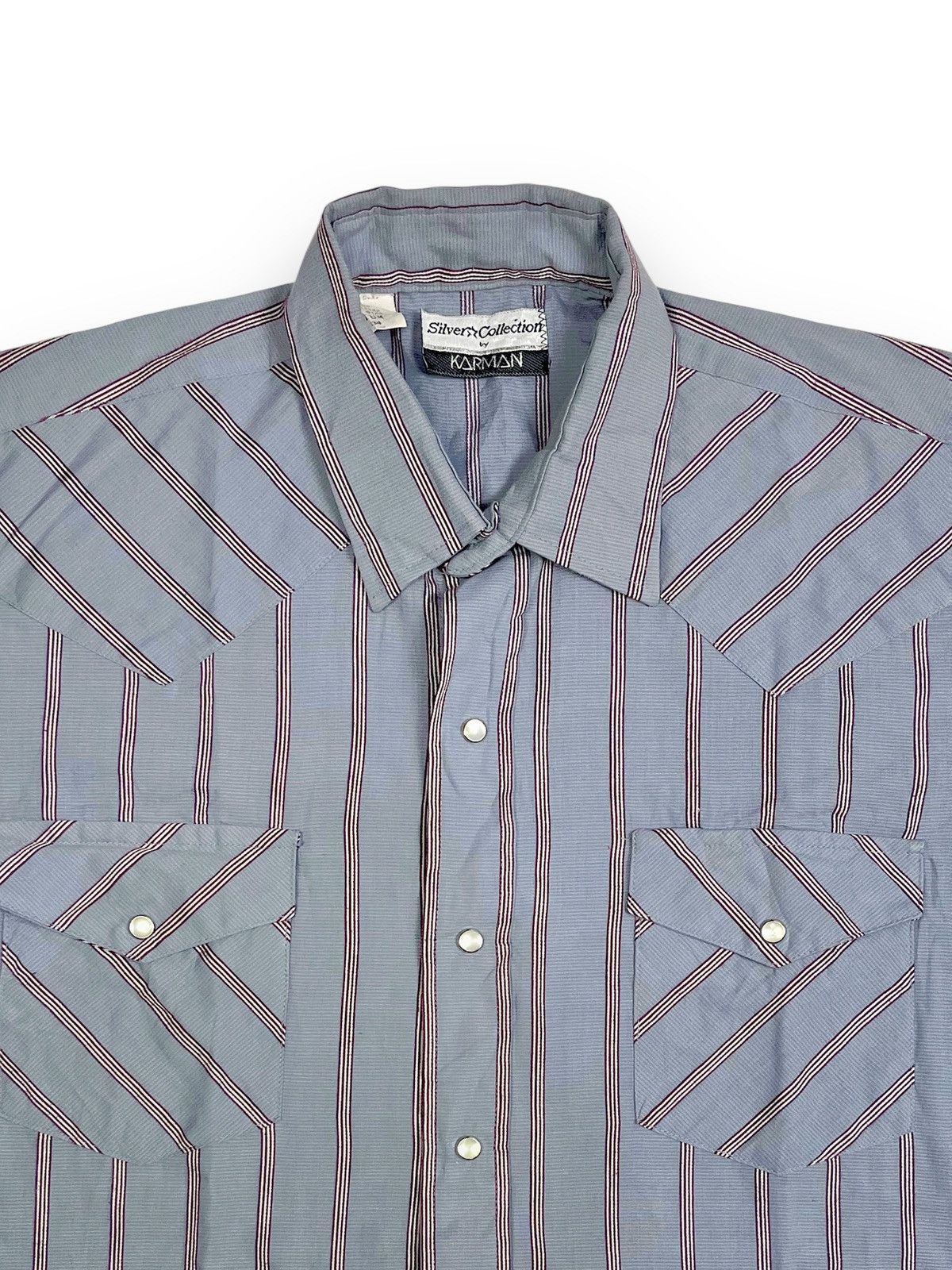 Vintage 90s Silver Collection By Karman Vintage Western Shirt Size US L / EU 52-54 / 3 - 2 Thumbnail