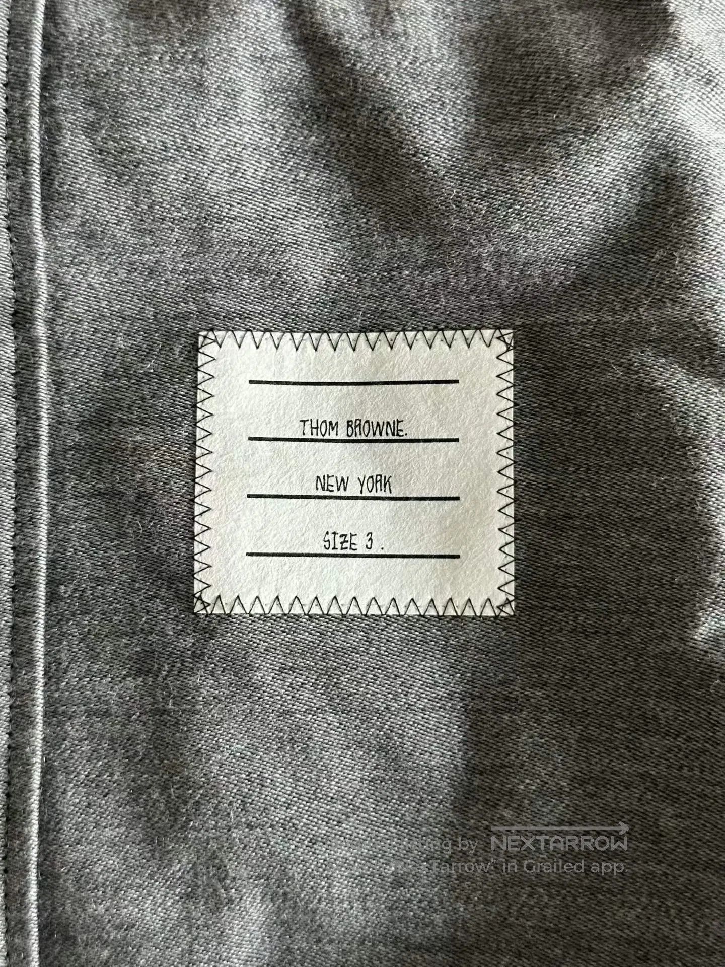Thom Browne Thom Browne Wool Double Sleeve Logo Shirt Jacket| Size US L / EU 52-54 / 3 - 4 Thumbnail