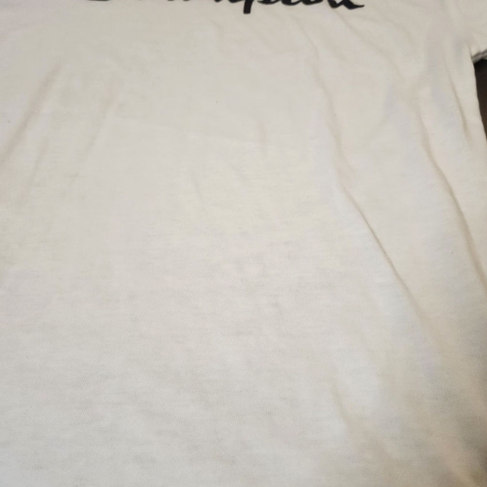 Champion Champion Men's White Logo Short Sleeve T-shirt Tee - Size M Size US M / EU 48-50 / 2 - 4 Thumbnail