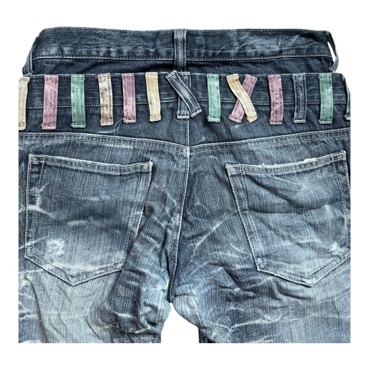 If Six Was Nine Nylaus Double Waist Denim Jeans Size US 30 / EU 46 - 4 Thumbnail