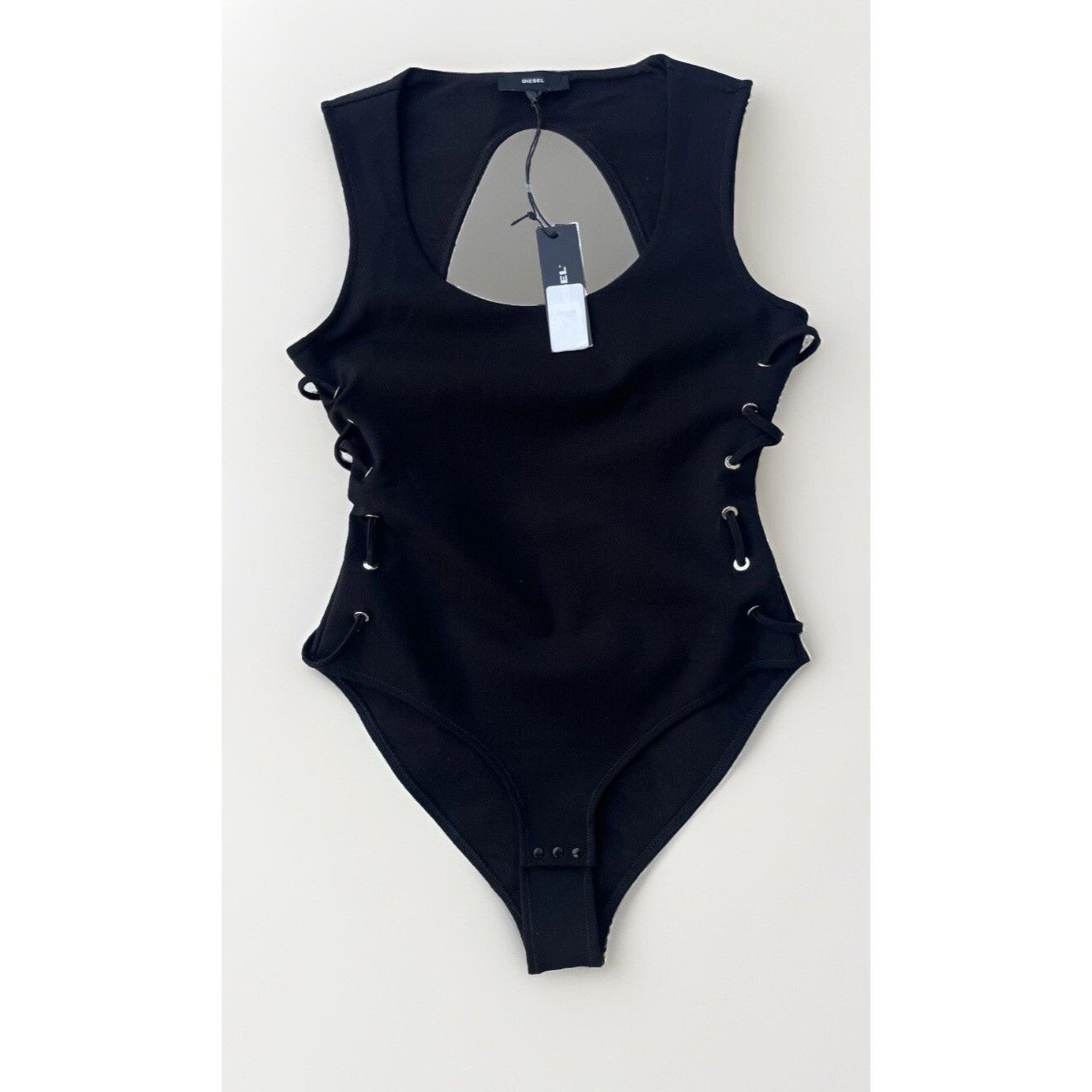 Diesel Diesel Black Cut Out T-Silvy Tank Top Trendy Sexy Bodysuit S Size S / US 4 / IT 40 - 6 Thumbnail