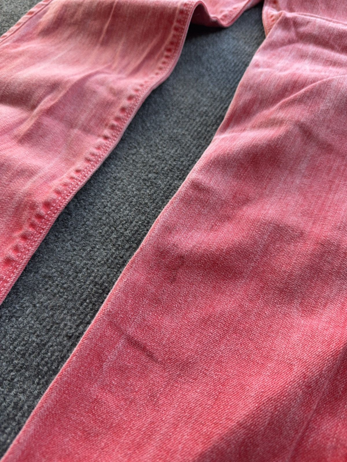 Calvin Klein 00s Calvin Klein Jeans Archive Red Dyed Skinny Denim W34 Size US 34 / EU 50 - 4 Thumbnail