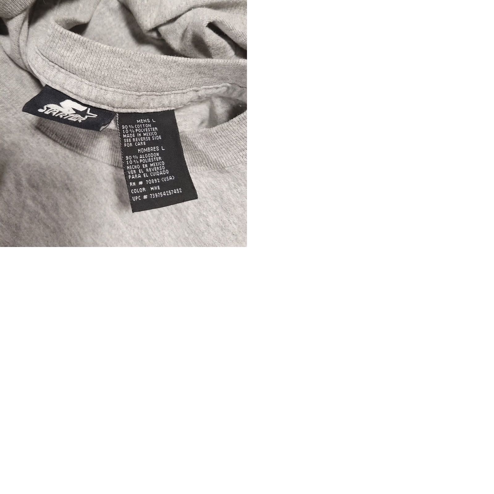 Starter VINTAGE Starter Shirt Men Large Gray Long Sleeve Basketball 90s Y2K Sports Size US L / EU 52-54 / 3 - 9 Thumbnail