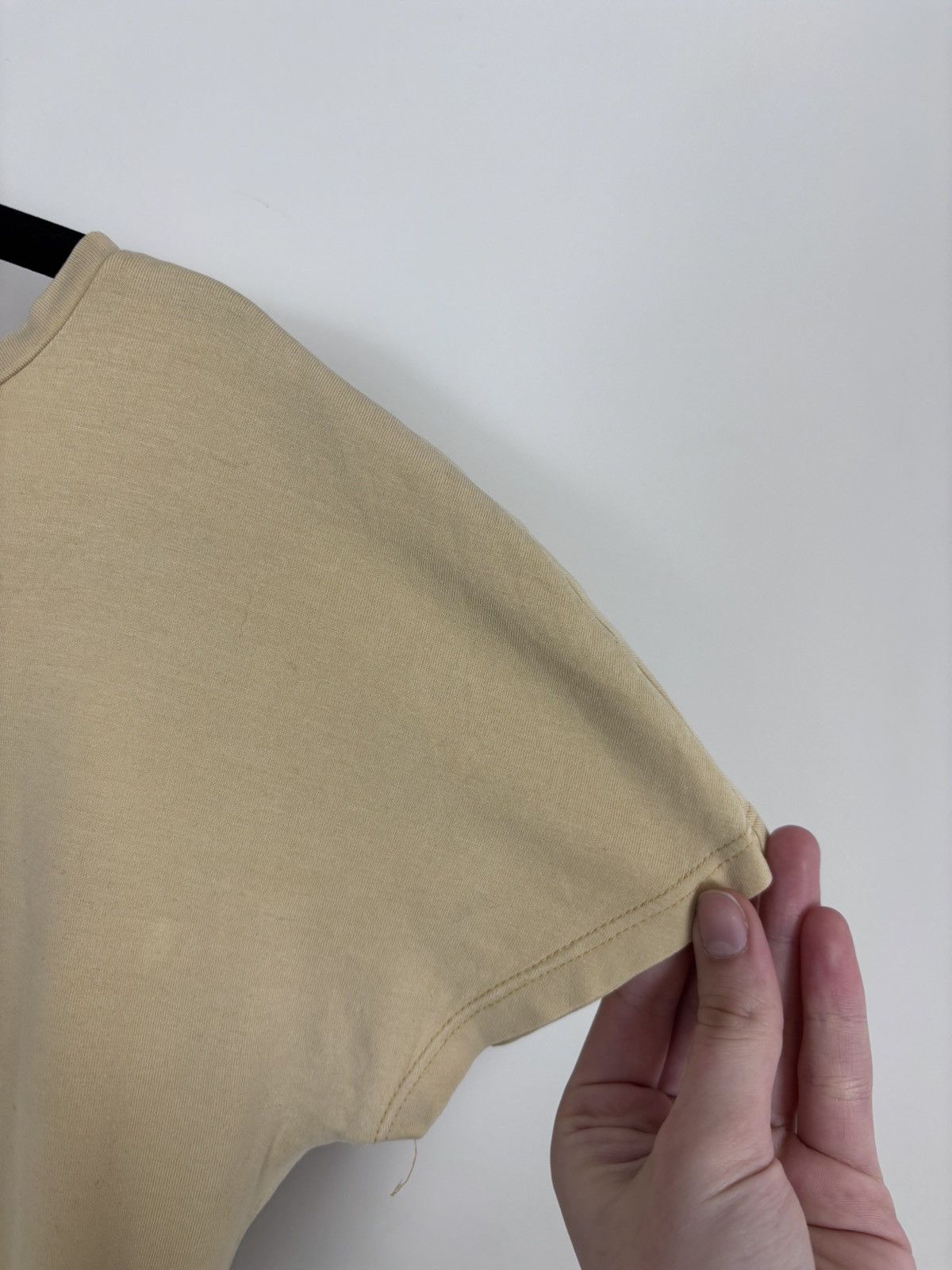 Max Mara Max Mara Women’s Yellow Boat Neck T-Shirt Short Sleeve Size XL / US 12-14 / IT 48-50 - 6 Thumbnail