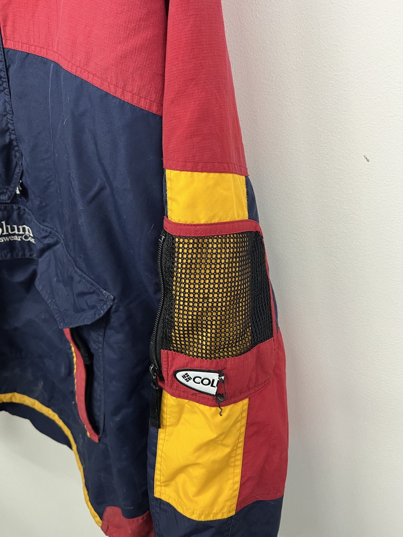 Vintage Vintage 1990s Columbia Sport Colorblock Anorak Jacket Size 