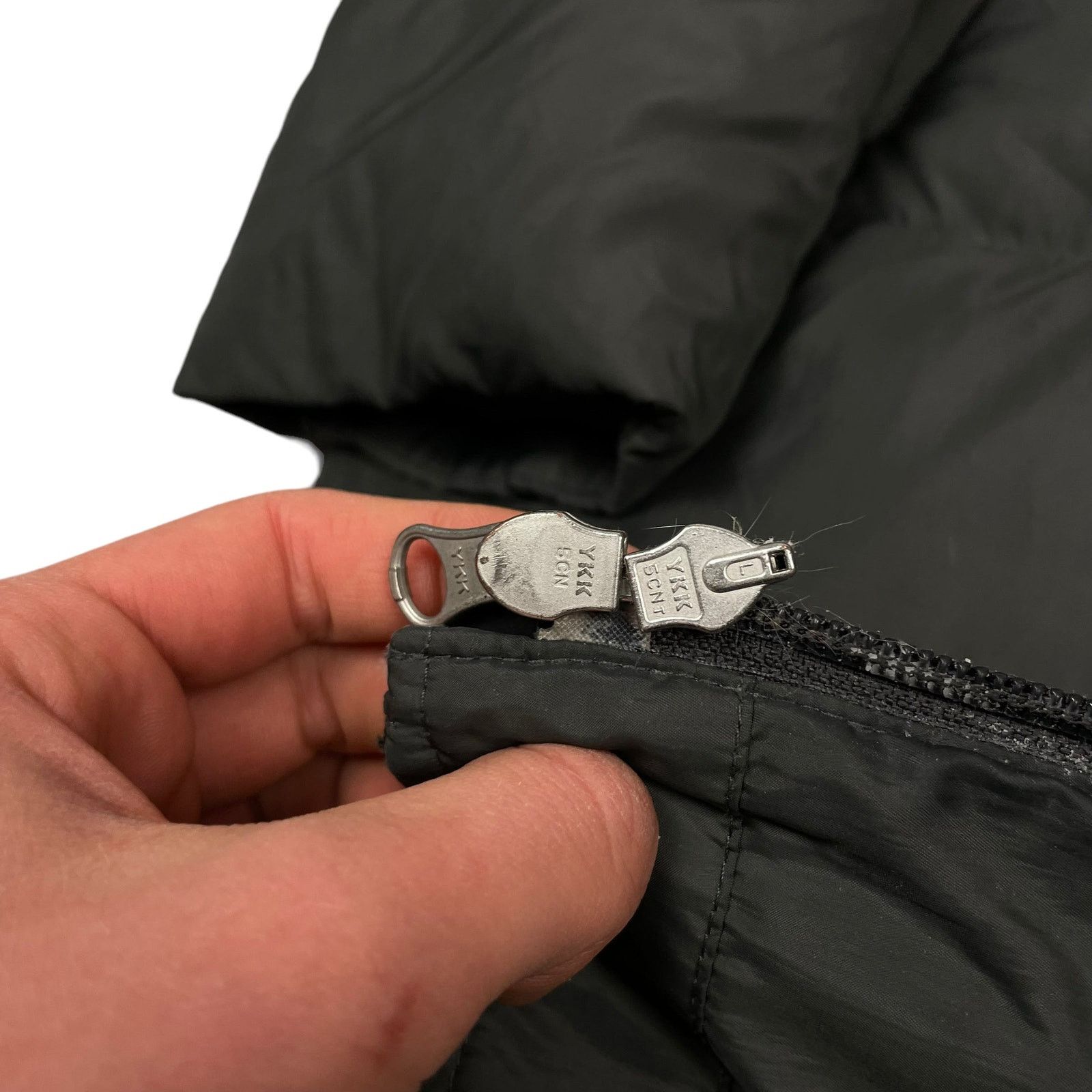 Nike × Vintage Nike Sportswear Women's Gray Hooded Full Zip Puffer Coat M Size M / US 6-8 / IT 42-44 - 8 Thumbnail