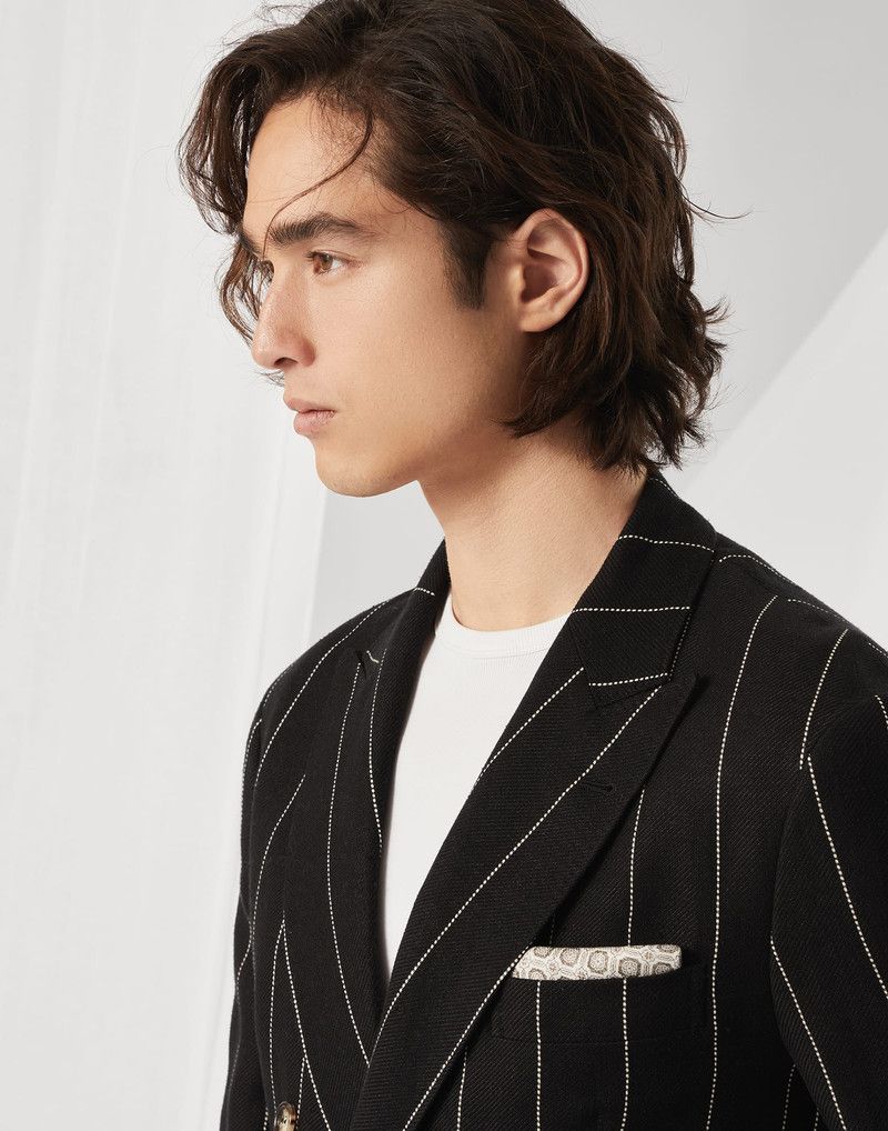 Brunello Cucinelli o1la1rc1a0326 Size: OS / Pocket Square in Multicolor Size ONE SIZE - 3 Thumbnail
