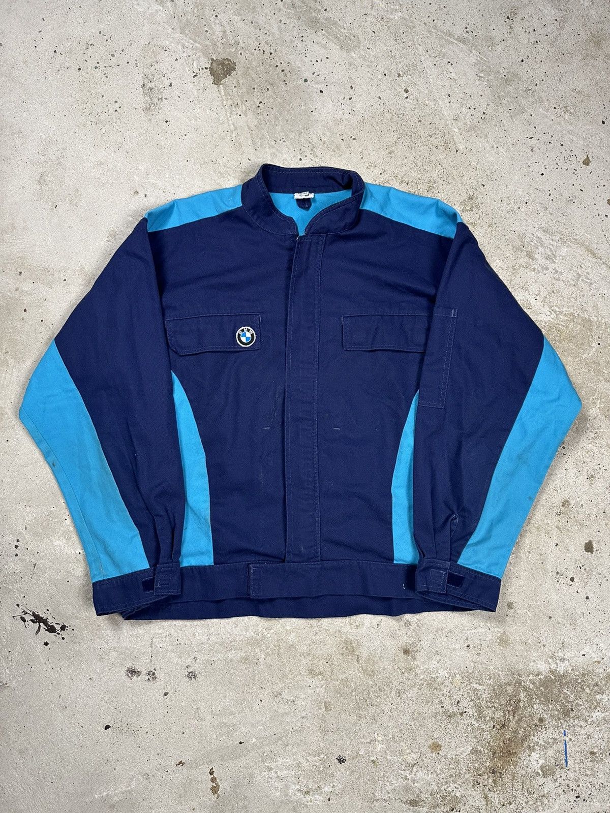 BMW Vintage BMW Work Racing Team Service Boxy Fit Bomber Jacket Size US XL / EU 56 / 4 - 2 Thumbnail