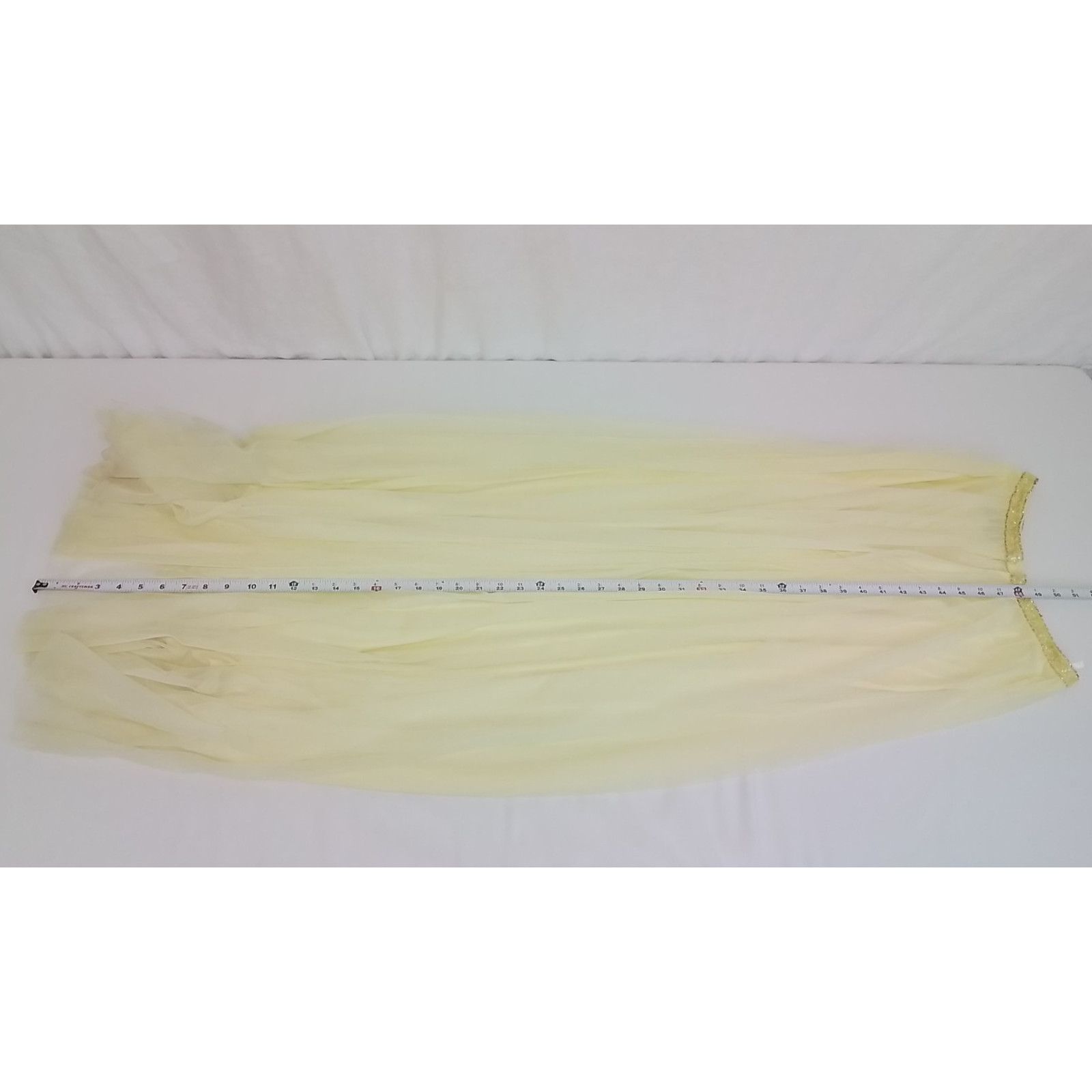 Other Sherri Hill Beaded 2 Piece Women's 4 Yellow Top + Maxi Skirt Size S / US 4 / IT 40 - 18 Thumbnail