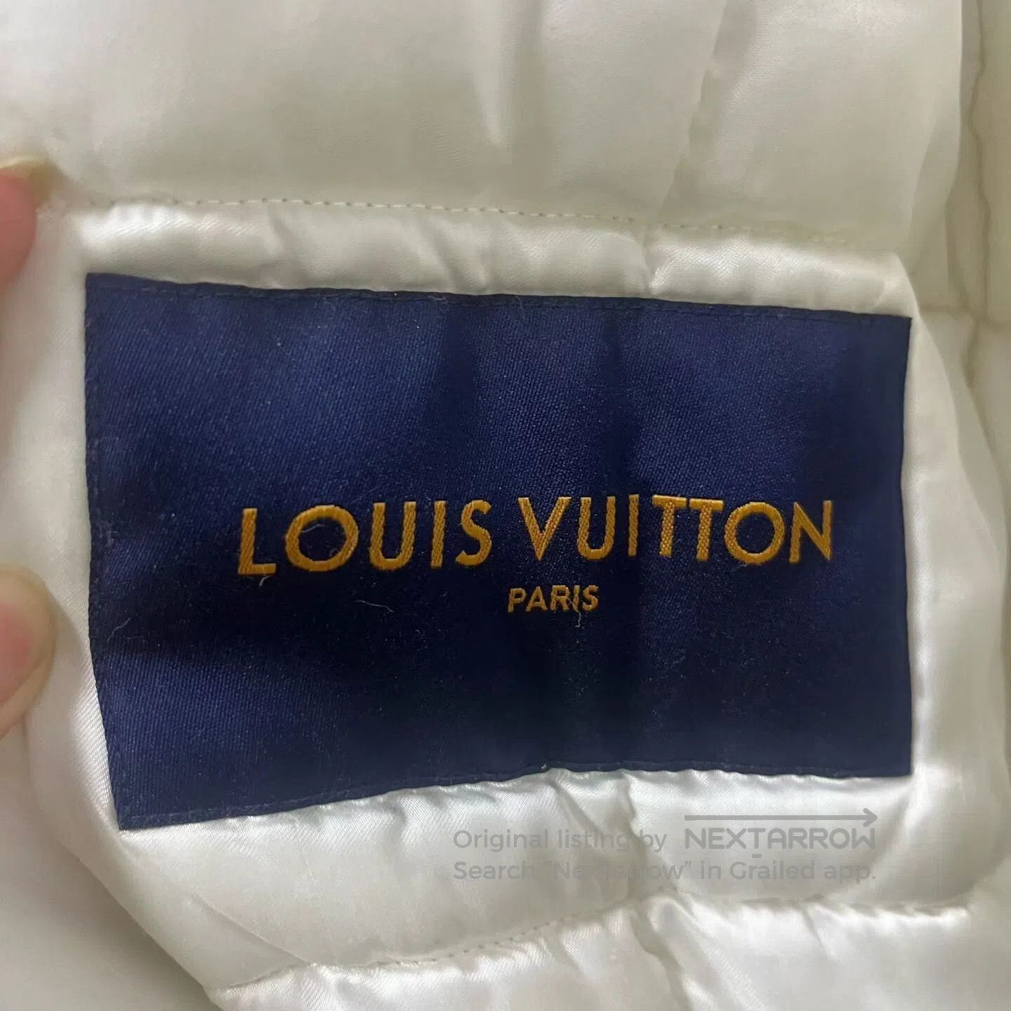 Louis Vuitton Louis Vuitton White Embossed Leather Jacket. Size US M / EU 48-50 / 2 - 2 Thumbnail