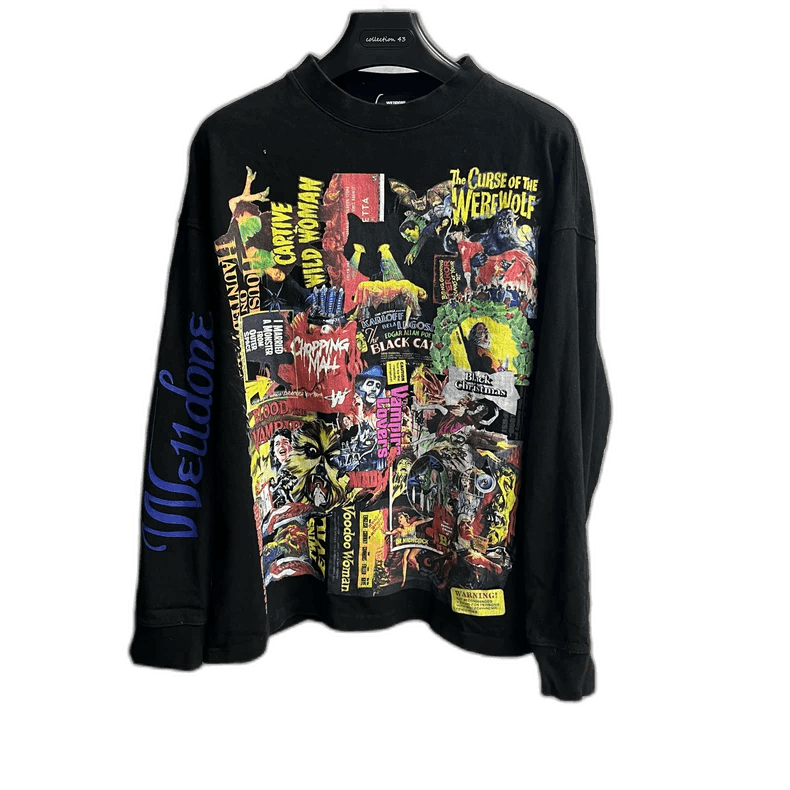 Vetements Black Graphic Print Pullover Sweatshirt Size US M / EU 48-50 / 2 - 1 Thumbnail
