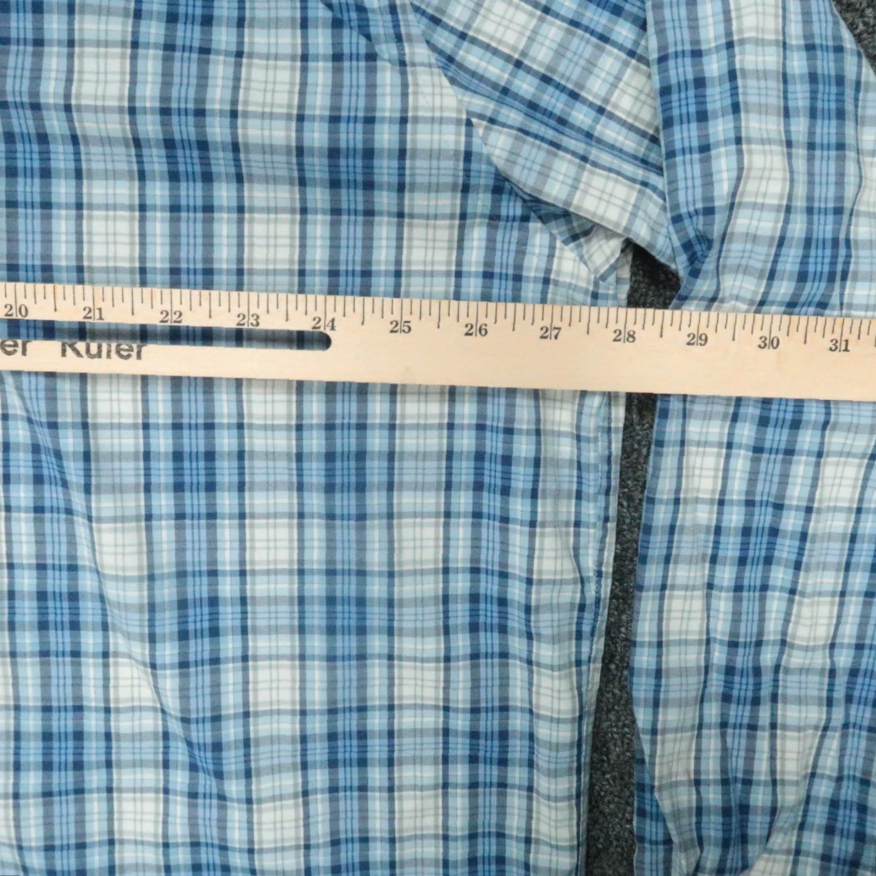 Peter Millar Peter Millar Shirt Men 2XL Blue Plaid Long Sleeve Button Up Casual Shirt Size US XXL / EU 58 / 5 - 6 Thumbnail