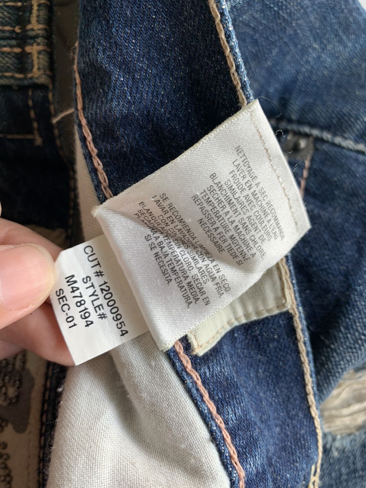 If Six Was Nine TAVERNITI SO JEANS SELVEDGE BUTTON FLY JAPANESE DENIM Size US 33 - 22 Thumbnail