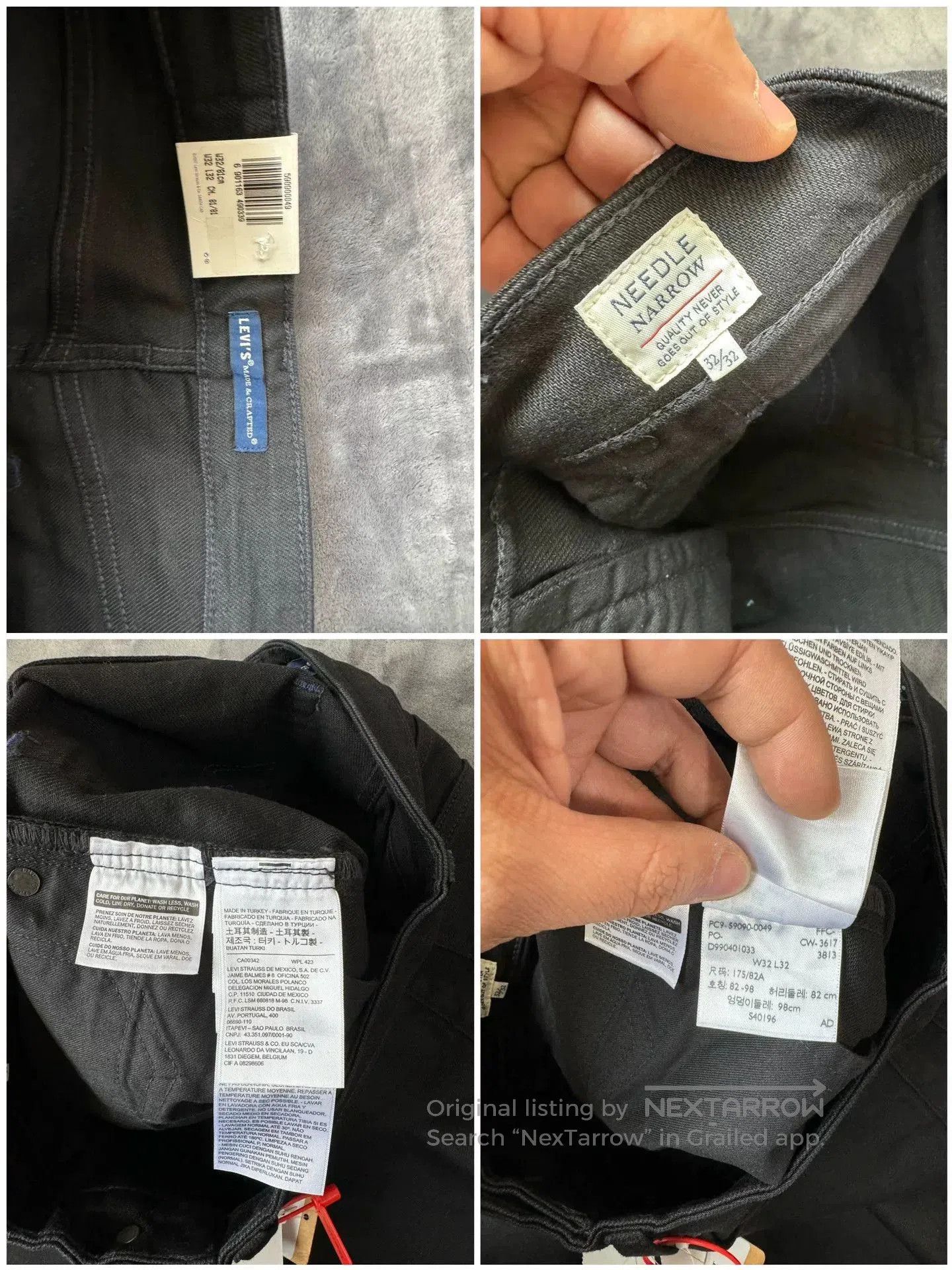 Levi's Levi's 511 Slim Black Jeans. Size US 32 / EU 48 - 7 Thumbnail