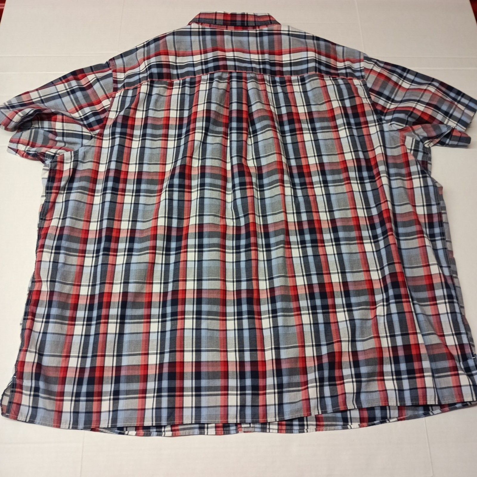 Other Harbor Bay Shirt Men’s 5XLT Red White Blue Checkered Size US XXL / EU 58 / 5 - 7 Thumbnail