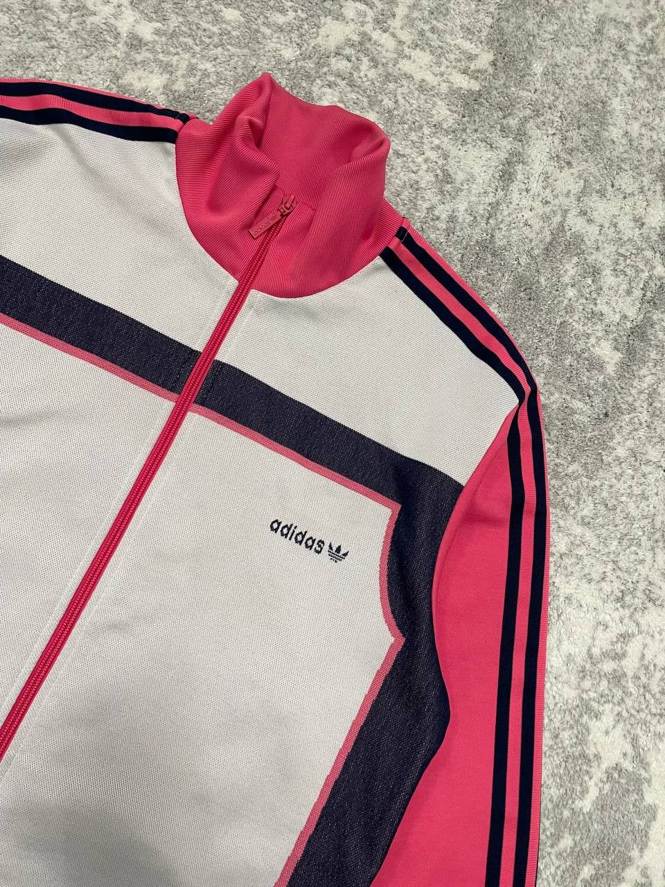Adidas Adidas Originals Track Jacket Pink Striped Vintage Y2K Size US L / EU 52-54 / 3 - 4 Thumbnail