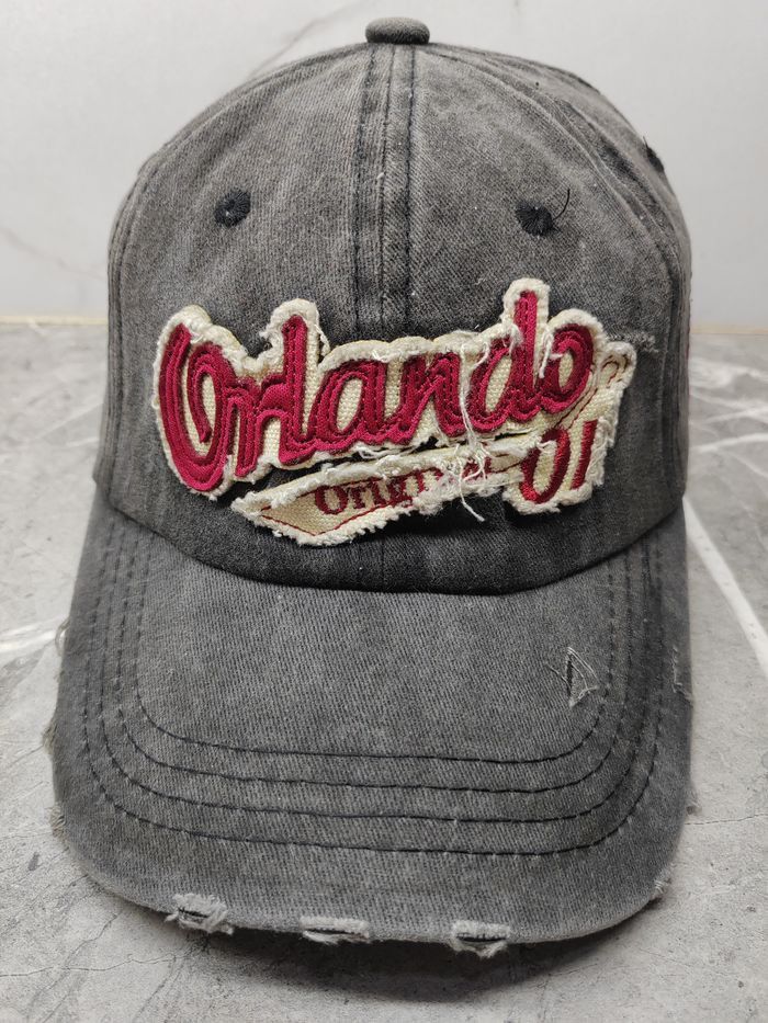 Vintage Vintage Orlando Distressed Style Cap Hat Size ONE SIZE - 2 Thumbnail