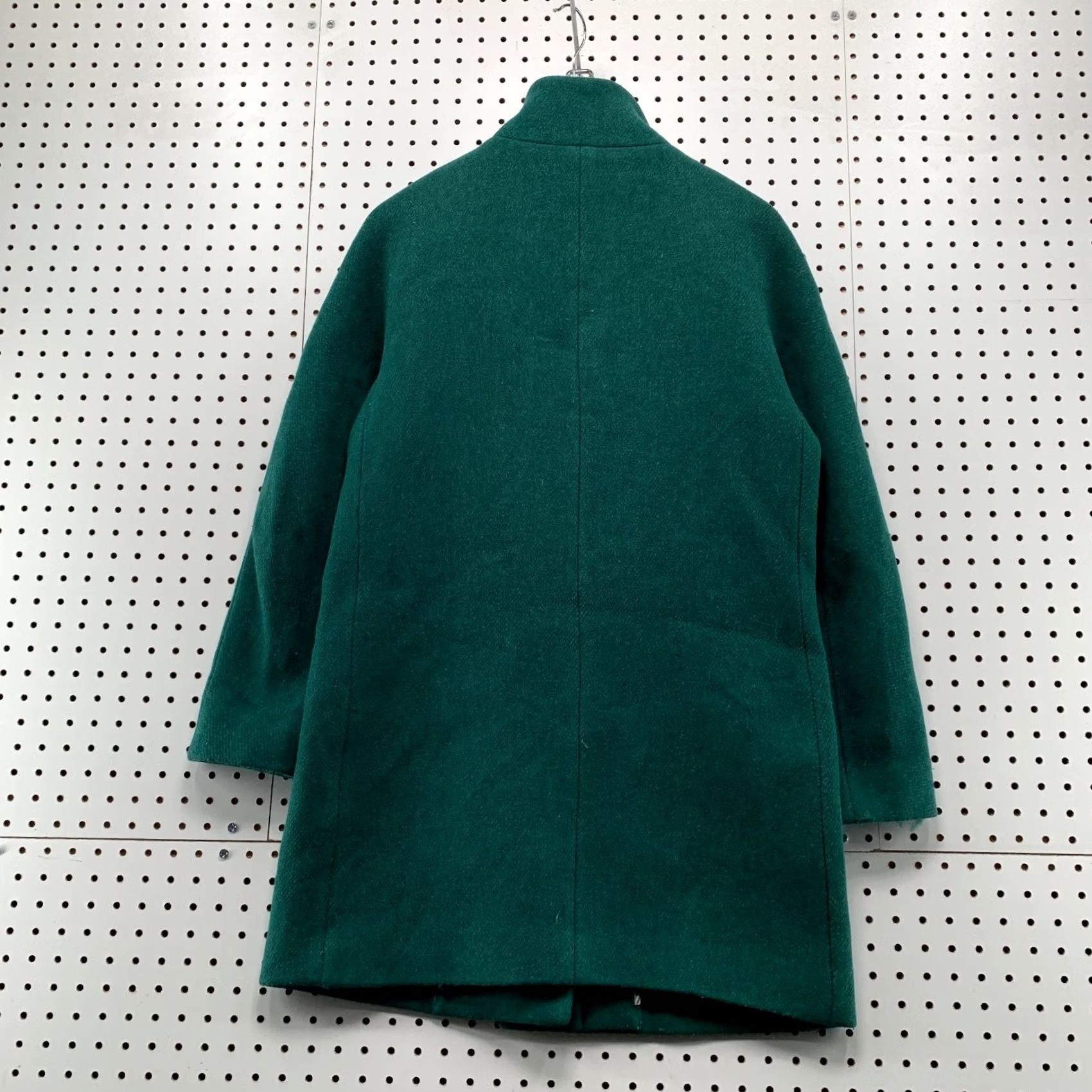J.Crew J.CREW Italian Wool Coat Womens Size 8 Green Stadium Cloth Wool Blend Overcoat Shirt Size M / US 6-8 / IT 42-44 - 2 Thumbnail