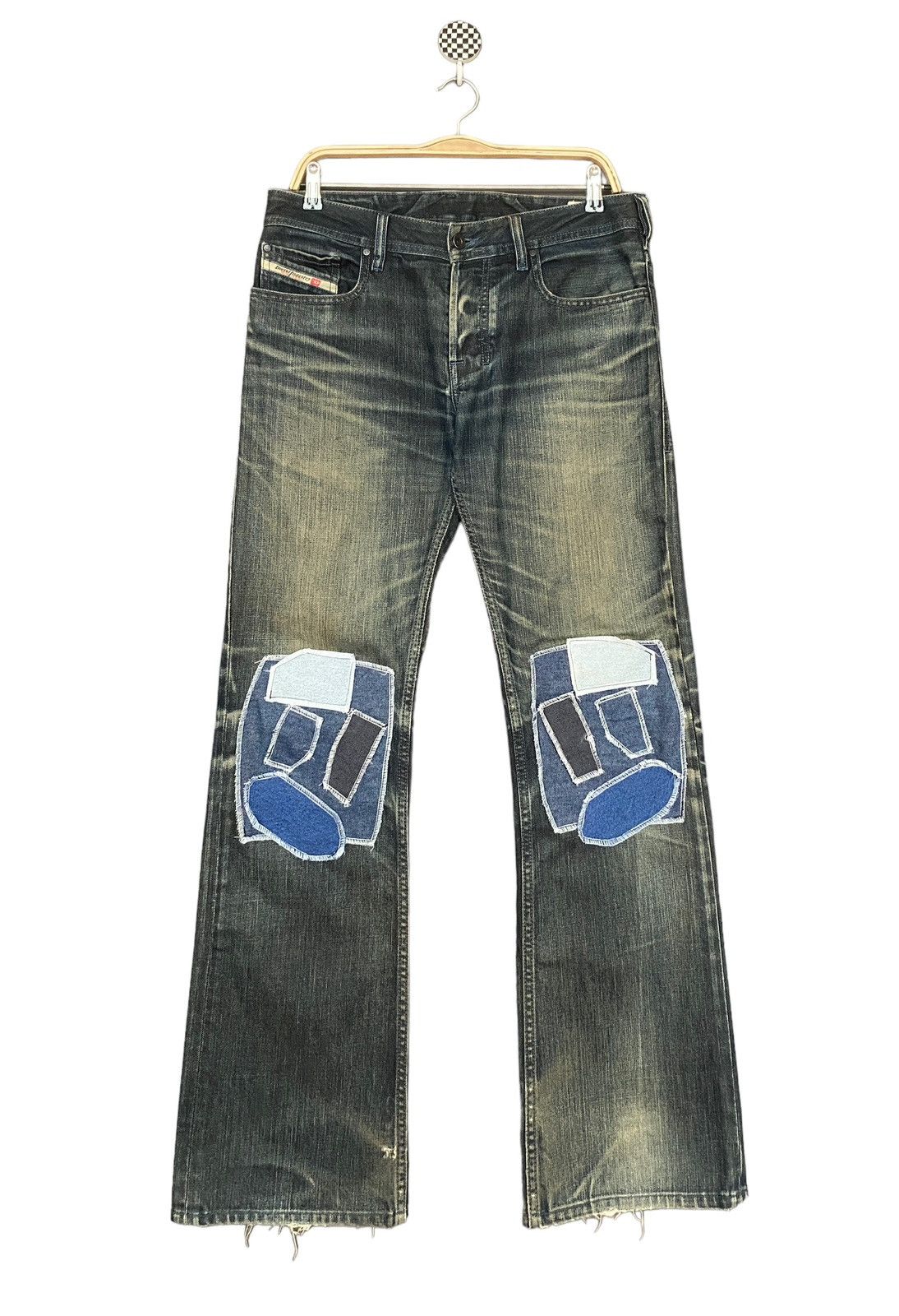 Vintage Vintage Brand Diesel Patchwork Jeans 1990s Size US 30 / EU 46 - 1 Thumbnail