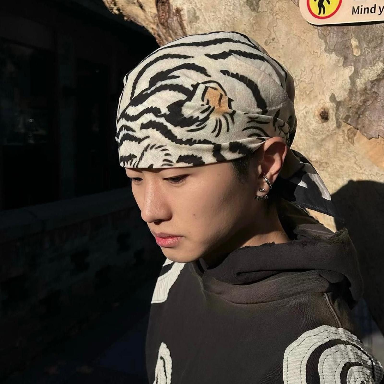 Japanese Brand Archive Streetwear Japanese Tiger Graphic Bandana Size ONE SIZE - 3 Thumbnail