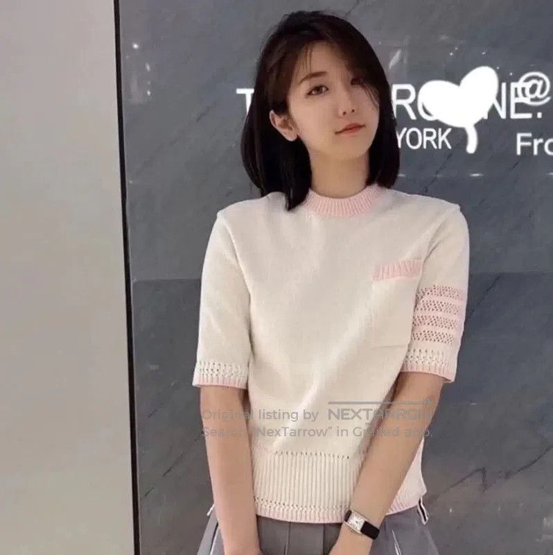 Thom Browne Thom Browne Colorblock Cotton Women’s Pullover Sweater . Size S / US 4 / IT 40 - 9 Thumbnail