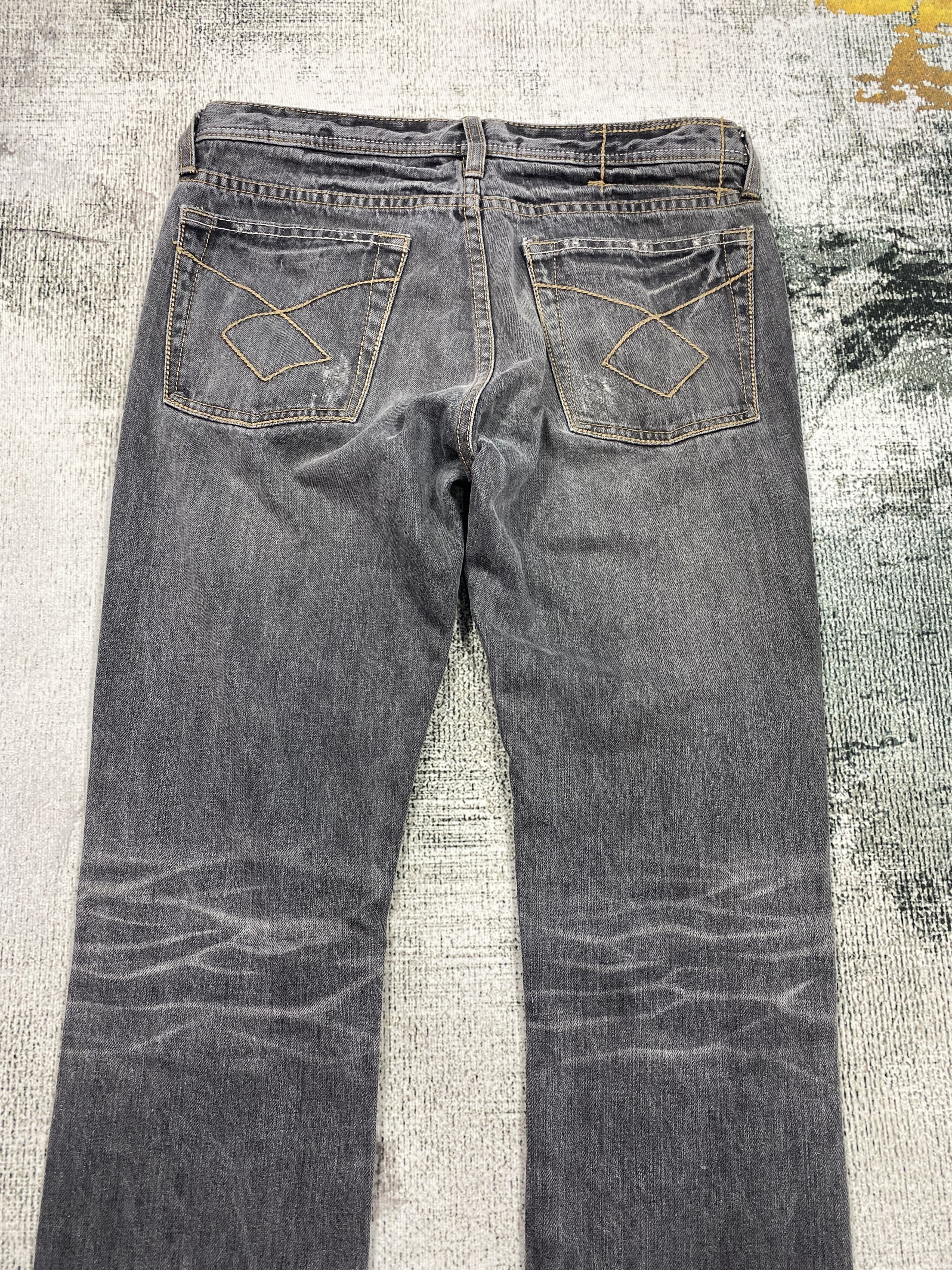 Japanese Brand SICKS💥Japanese Different Rupert Faded Low Rise Distressed Size US 30 / EU 46 - 9 Thumbnail