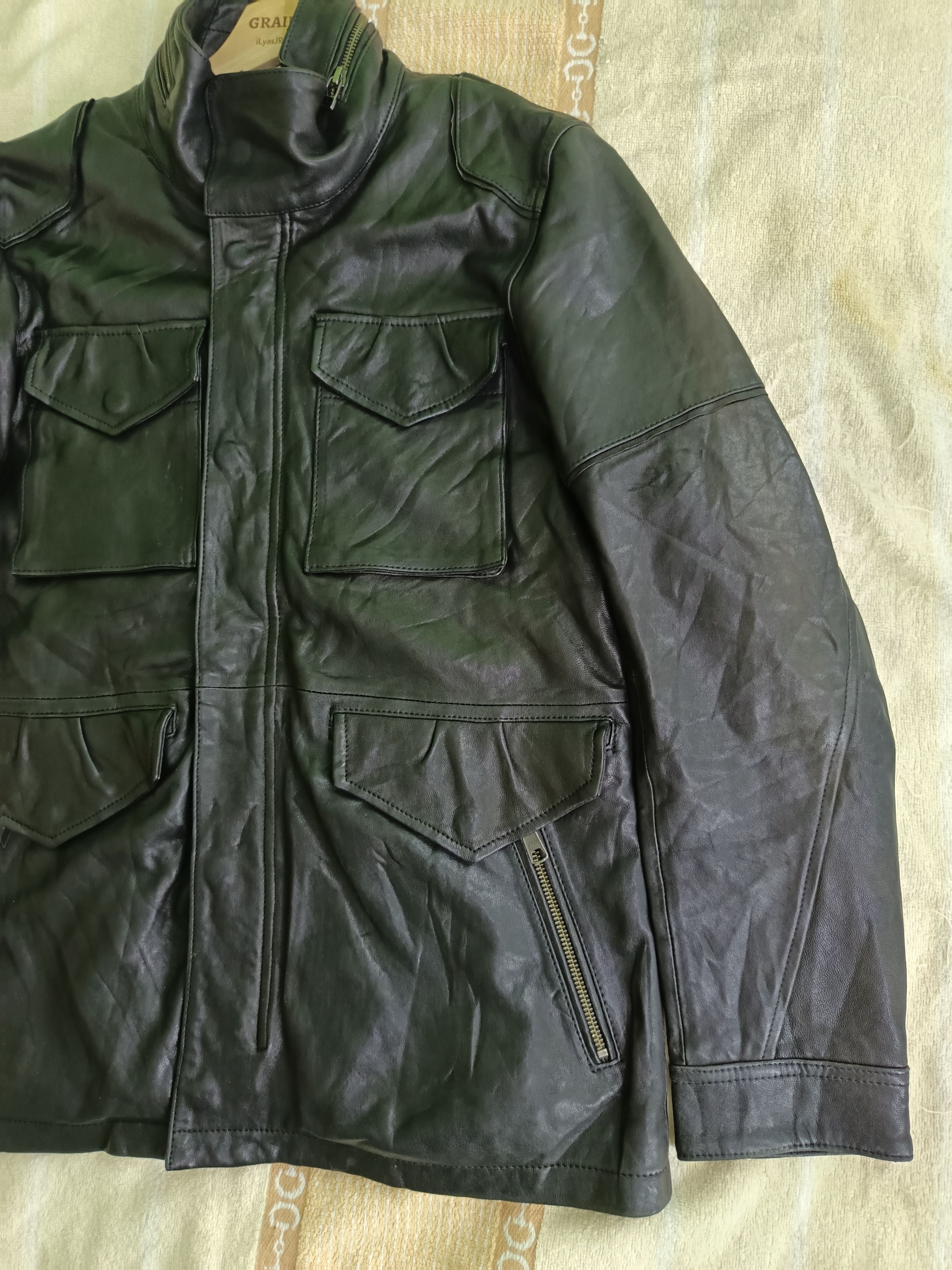Japanese Brand 2000's Rattle Trap Black Coated Biker Jacket Size US M / EU 48-50 / 2 - 3 Thumbnail