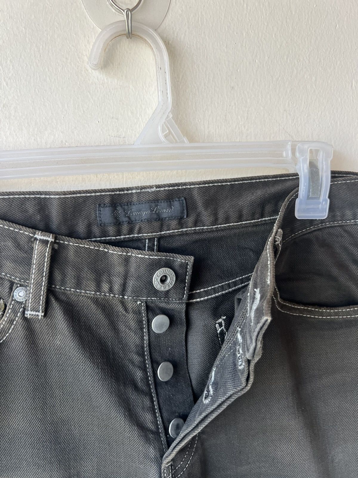 Lounge Lizard Lounge Lizard Waxed Denim Jeans Size US 30 / EU 46 - 10 Thumbnail