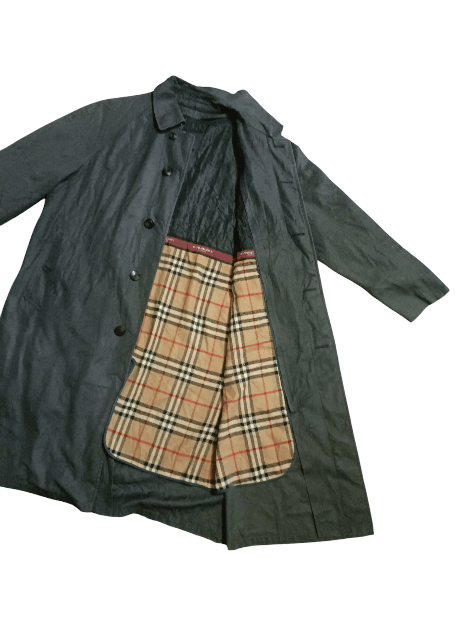 Burberry × Designer Vtg Burberry Trench Jacket Size US L / EU 52-54 / 3 - 4 Thumbnail