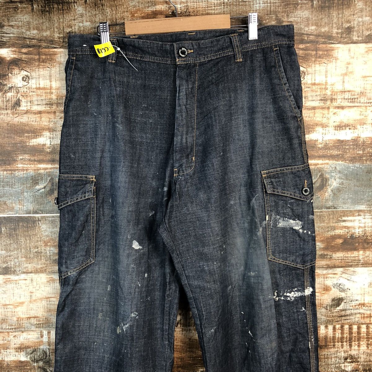 Japanese Brand DL Even River Blue Cargo Multipocket Pants #C618 Size US 34 / EU 50 - 4 Thumbnail