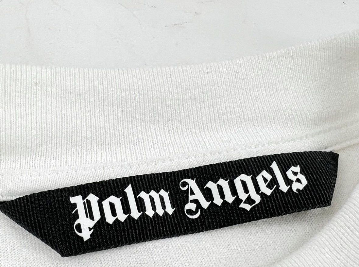 Palm Angels Palm Angels White/Blue Classic Tee Size US M / EU 48-50 / 2 - 4 Thumbnail