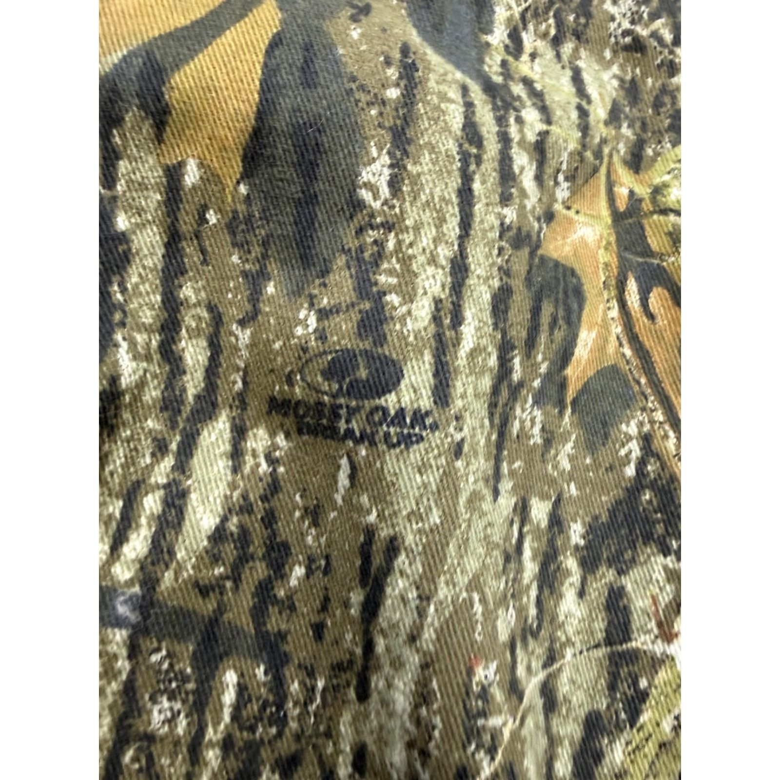 Vintage Mossy Oak Break-Up Mens Cargo Pants 42x30 Camouflage Green Adjustable Waist Pockets Workwear Outdoor Hunting Size US 36 / EU 52 - 6 Thumbnail