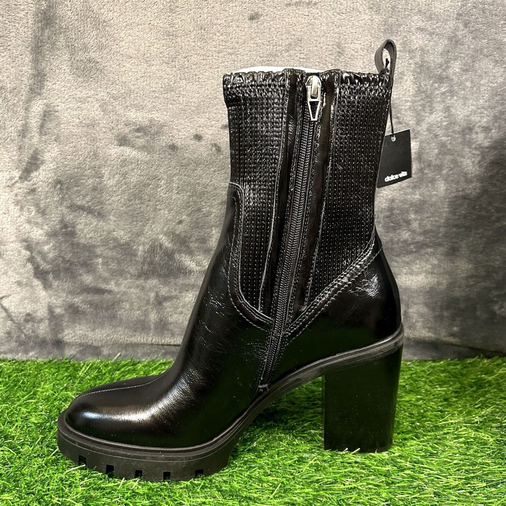 Dolce Vita Dolce Vita Boots Womens 9.5 Black Mid Calf Waterproof Block Heel Bootie Size US 10 / IT 40 - 4 Thumbnail