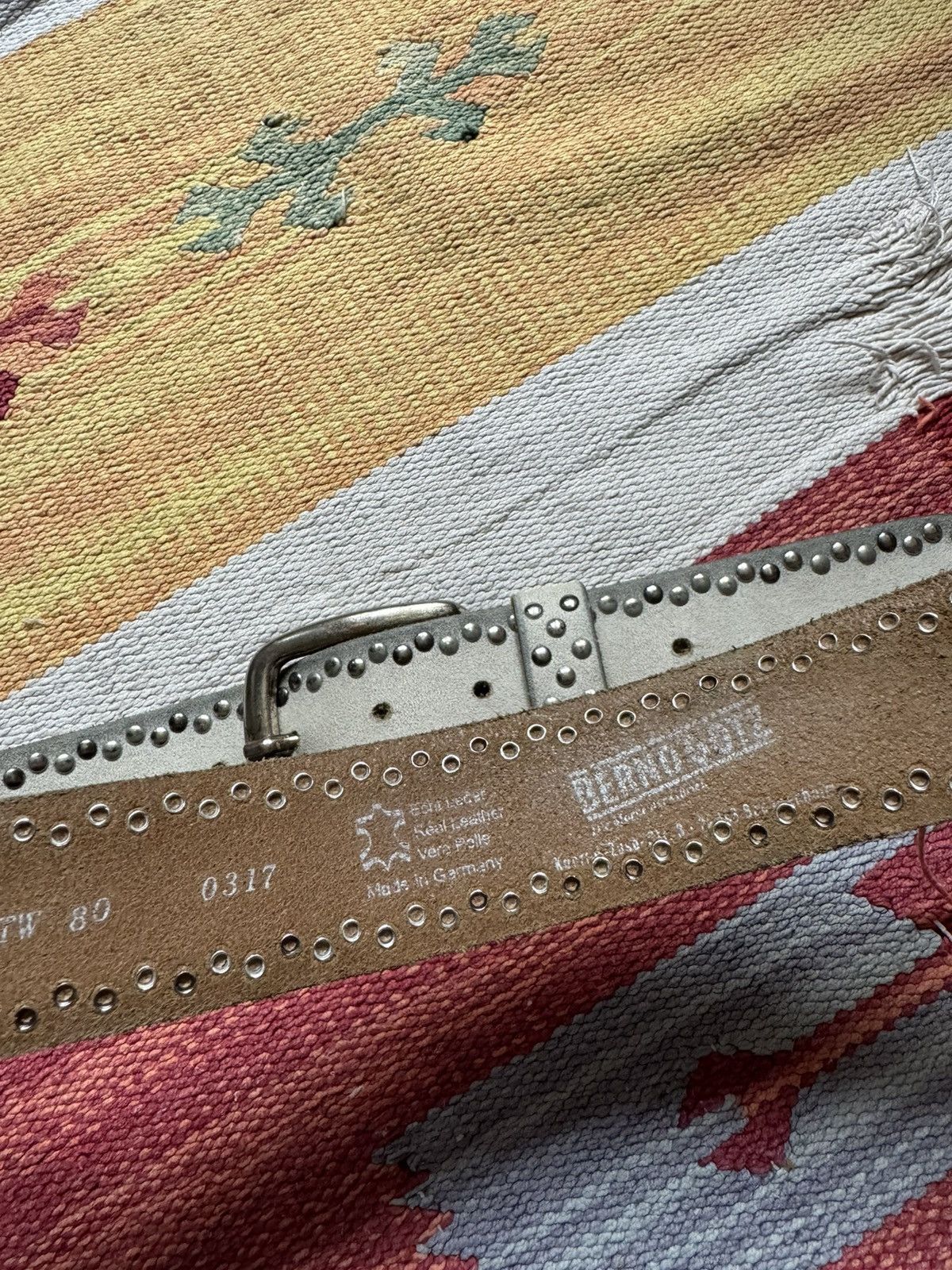 Genuine Leather Vintage Genuine Leather Made In Germany Western Cowboy Belt Size ONE SIZE - 5 Thumbnail