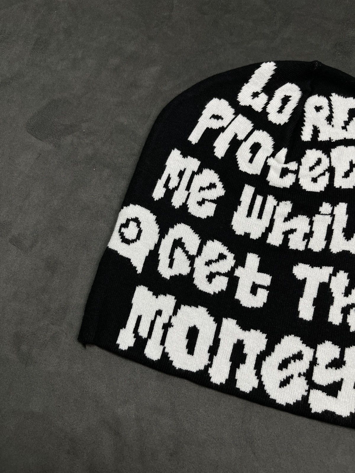 Japanese Brand Rare Y2K Meechy Club No Cuff Knit Skull Cap Black Beanie Hat Size ONE SIZE - 2 Thumbnail