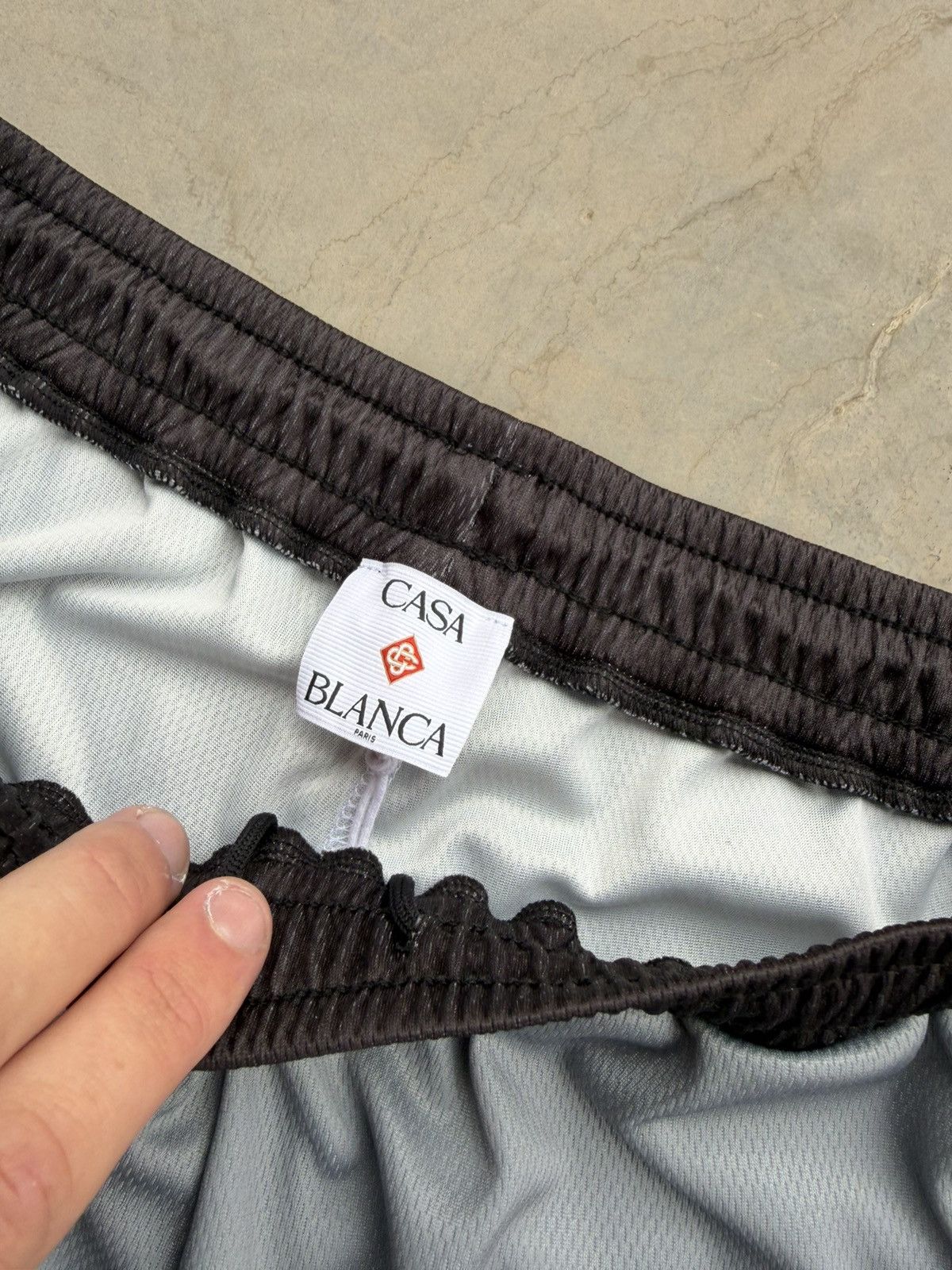 Casablanca Casablanca Logo Mesh Shorts Grey/Black Size S Brand New Size US 30 / EU 46 - 6 Thumbnail