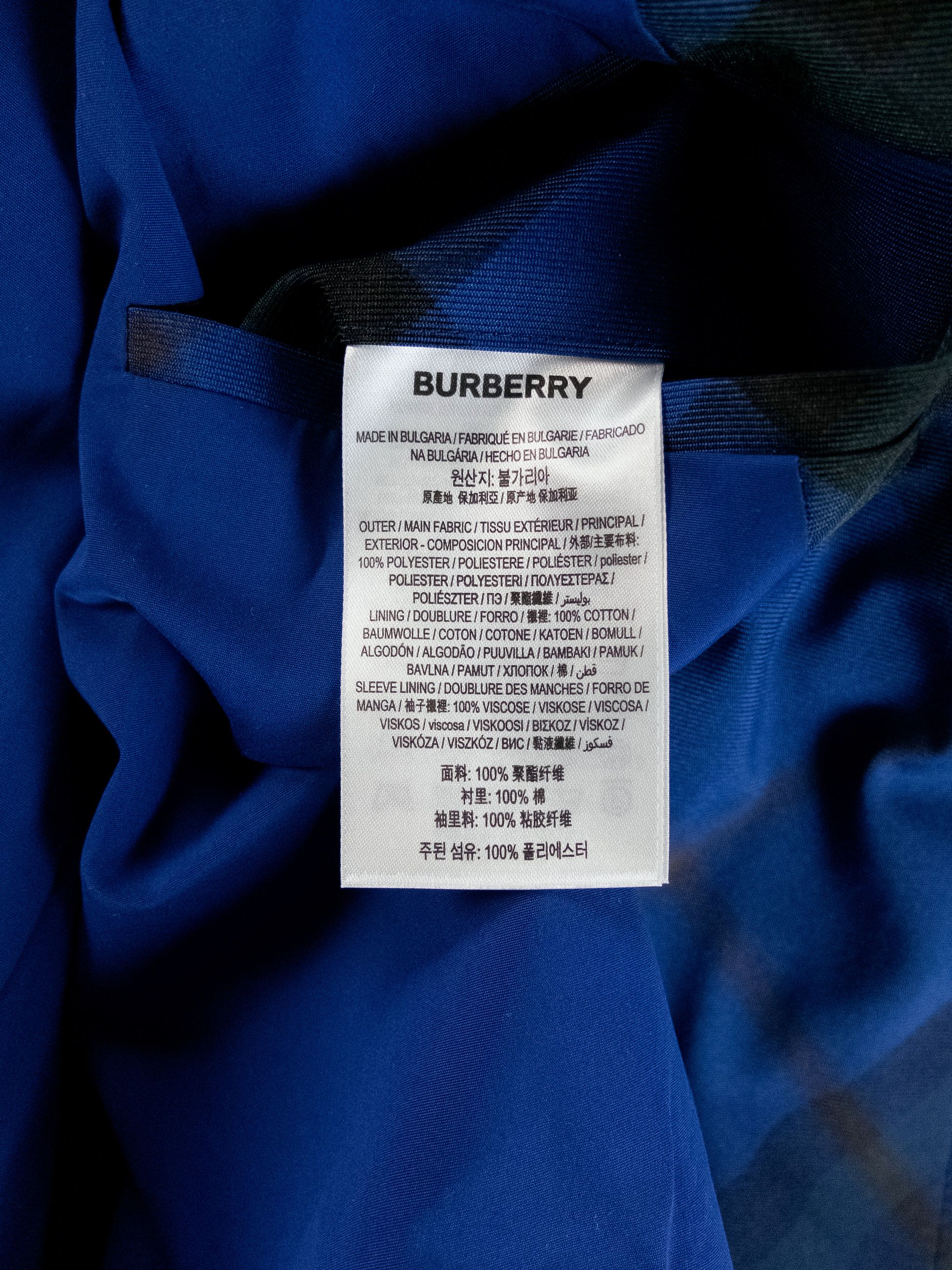 Burberry BURBERRY Knight IP check blue car coat Size 38 US / 48 IT Size US M / EU 48-50 / 2 - 14 Thumbnail